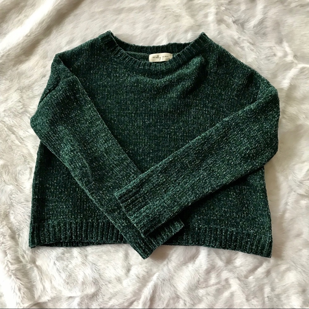 Cropped Green Sweater